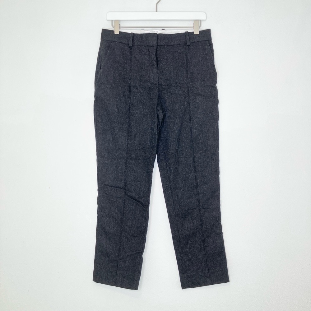 Everlane Wool Cashmere Charcoal Gray Ankle Pants size 4